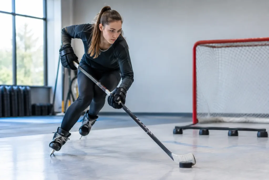 Synthetic Ice Hockey Practice That Builds Skills