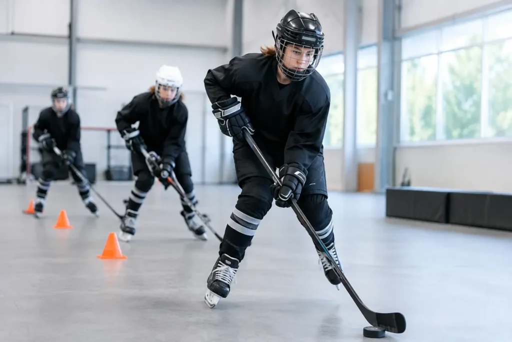 Youth Hockey Team Skating That Carries Into Games